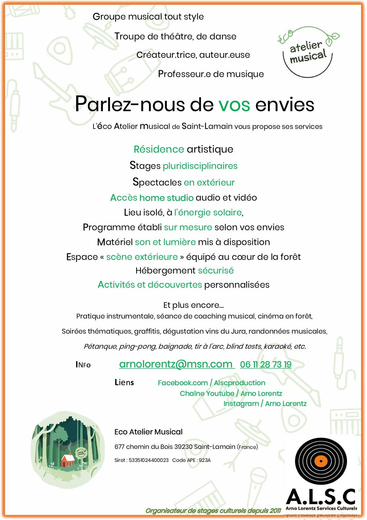 eco atelier musical recto